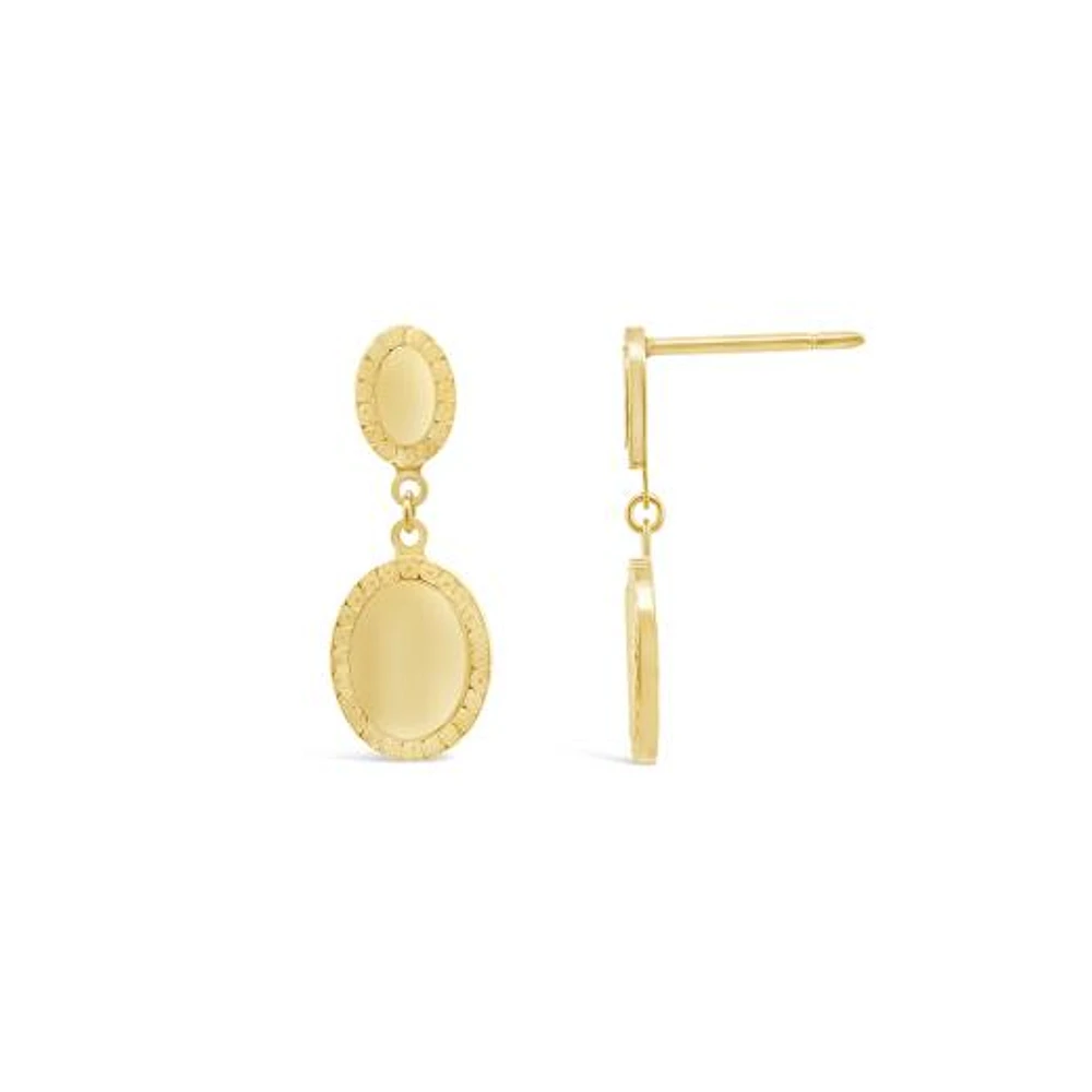 10K Yellow Gold Classic Drop Earring