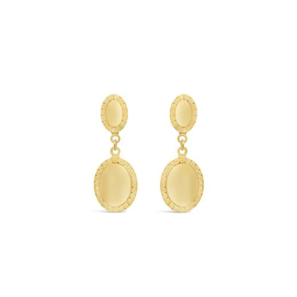 10K Yellow Gold Classic Drop Earring