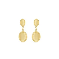 10K Yellow Gold Classic Drop Earring