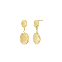 10K Yellow Gold Classic Drop Earring