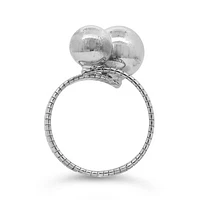 Sterling Silver Ball Twist Ring