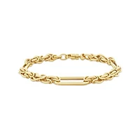 14K Yellow Gold 7.5" Fancy Link Bracelet