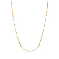 10K Yellow Gold 18" Diamond Cut Mirror Chain