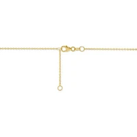 10K Yellow Gold 18" Bead Station Chain