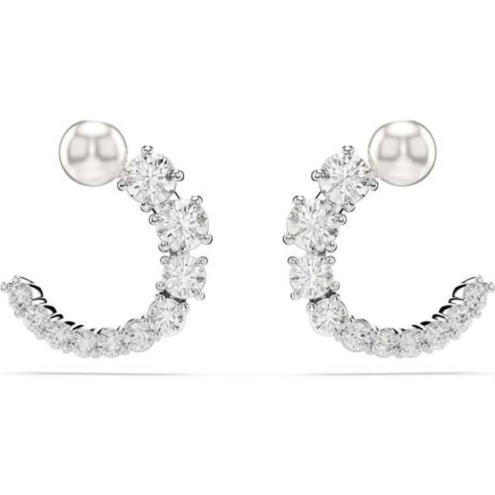 Swarovski Matrix Hoop Studs