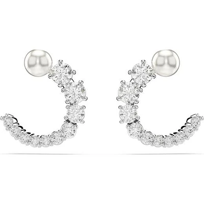 Swarovski Matrix Hoop Studs