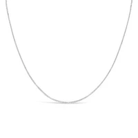 10K White Gold 22" 0.8mm Box Chain