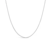 10K White Gold 18" 0.8mm Box Chain