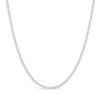 10K White Gold 22" 4.5mm Semi-Solid Miami Cuban Chain