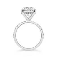 New Brilliance Lab Grown 4.50CTW Diamond Ring in 14K White Gold