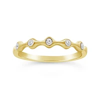 Stackable Diamond Ring in 10K Yellow Gold