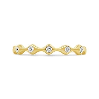 Stackable Diamond Ring in 10K Yellow Gold