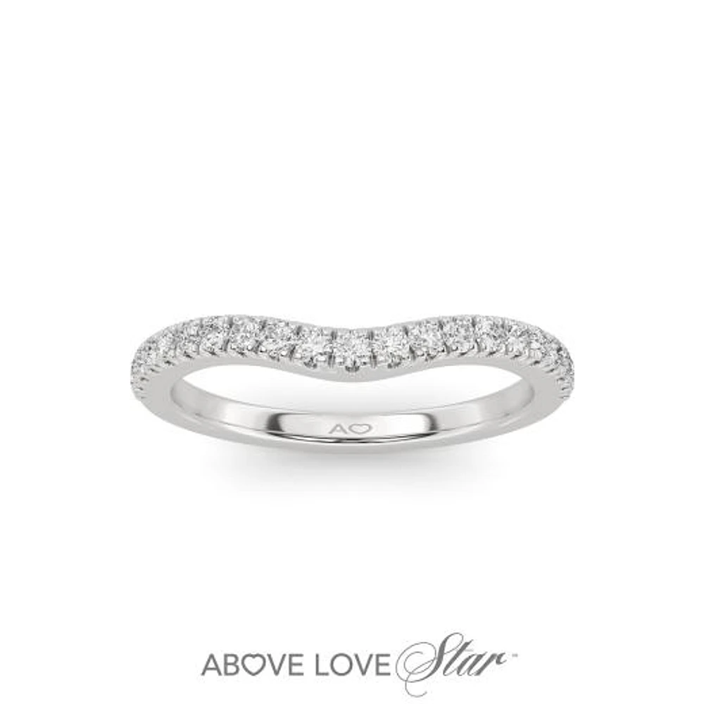 Above Love Lab Grown 0.25CTW Diamond Band in 18K White Gold