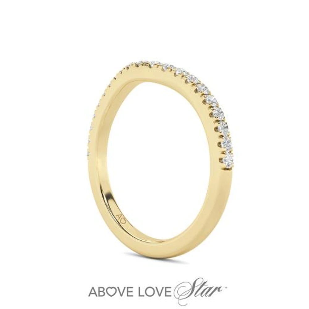 Above Love Lab Grown 0.25CTW Diamond Band in 18K Yellow Gold