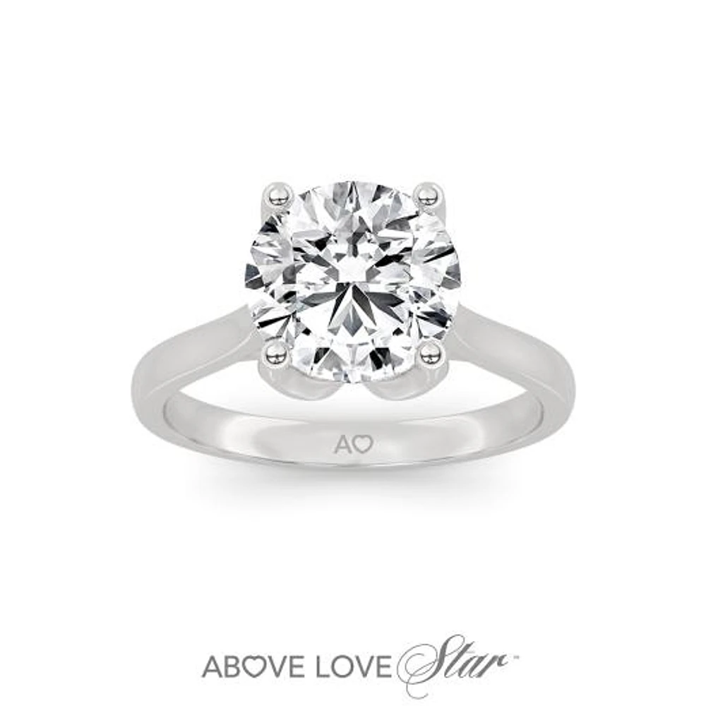 Above Love Lab Grown 1.75CTW Diamond Ring in 18K White Gold