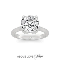 Above Love Lab Grown 1.75CTW Diamond Ring in 18K White Gold