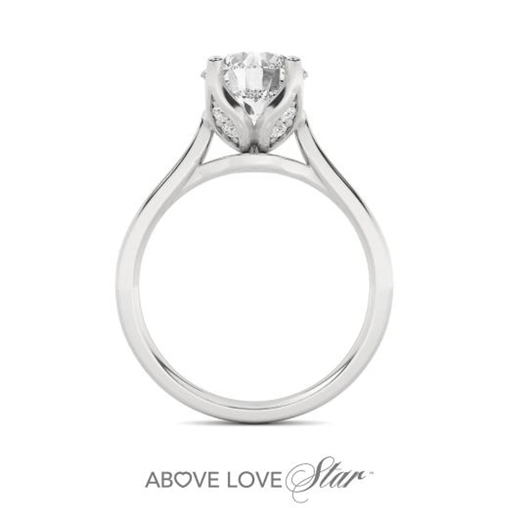 Above Love Lab Grown 1.75CTW Diamond Ring in 18K White Gold