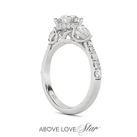 Above Love Lab Grown 1.79CTW Diamond Bridal Ring in 18K White Gold