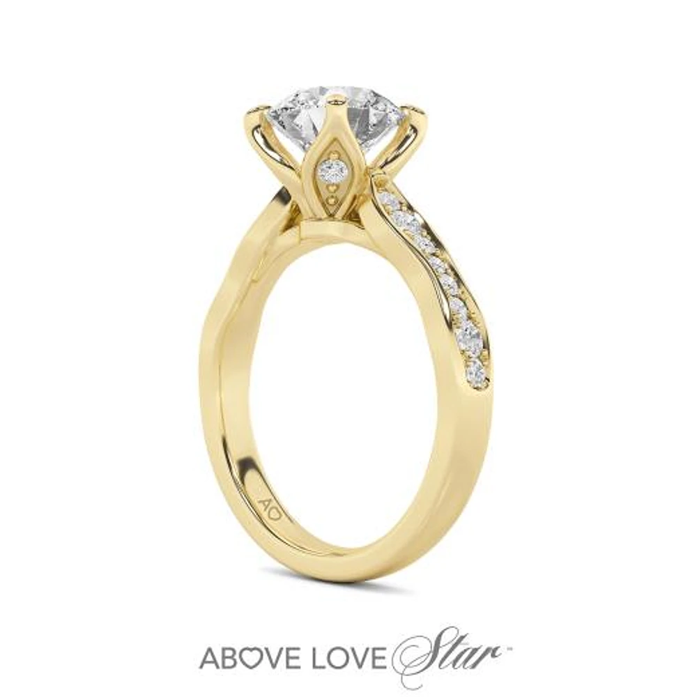 Above Love Lab Grown 2.00CTW Diamond Bridal Ring in 18K Gold