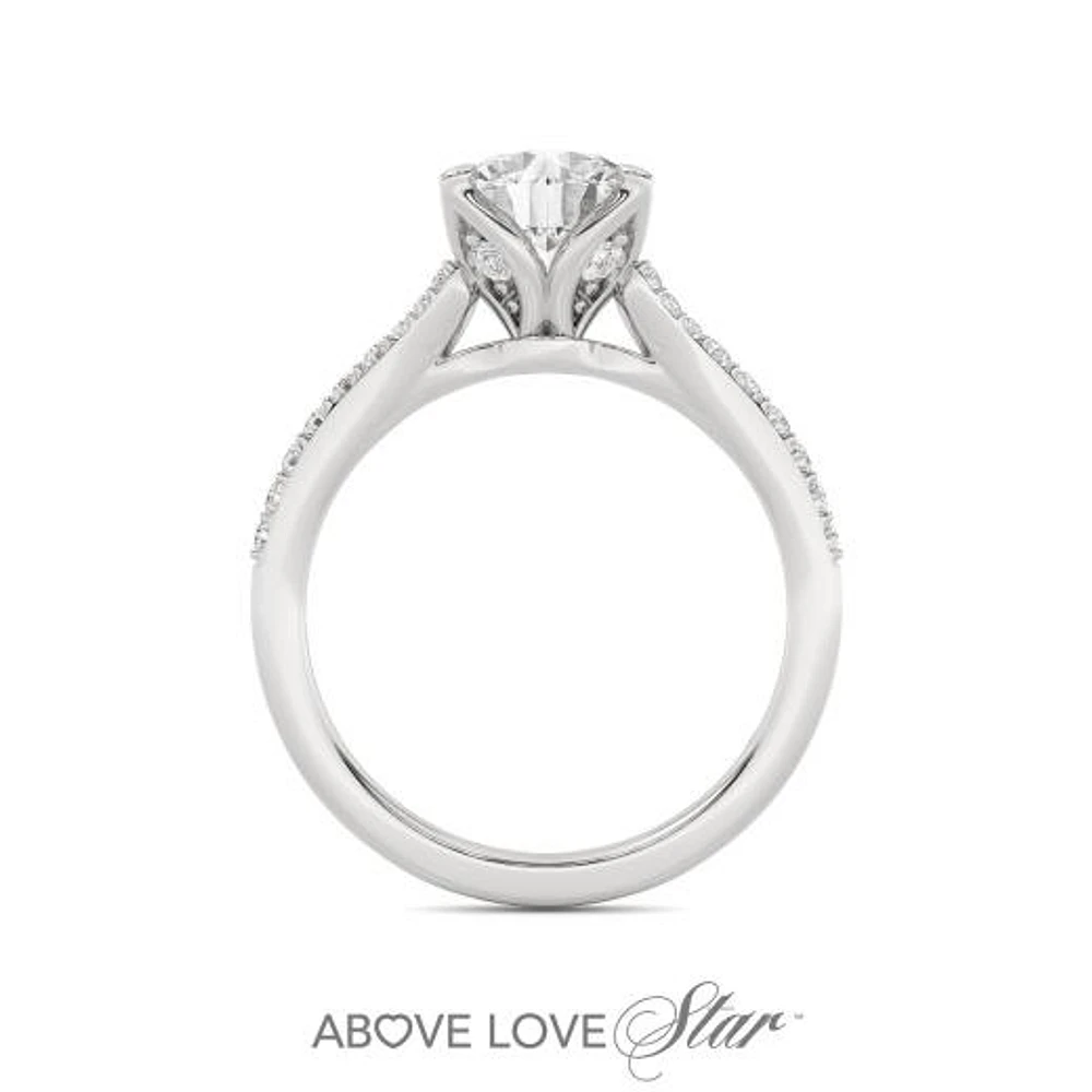 Above Love Lab Grown 2.00CTW Diamond Bridal Ring in 18K White Gold