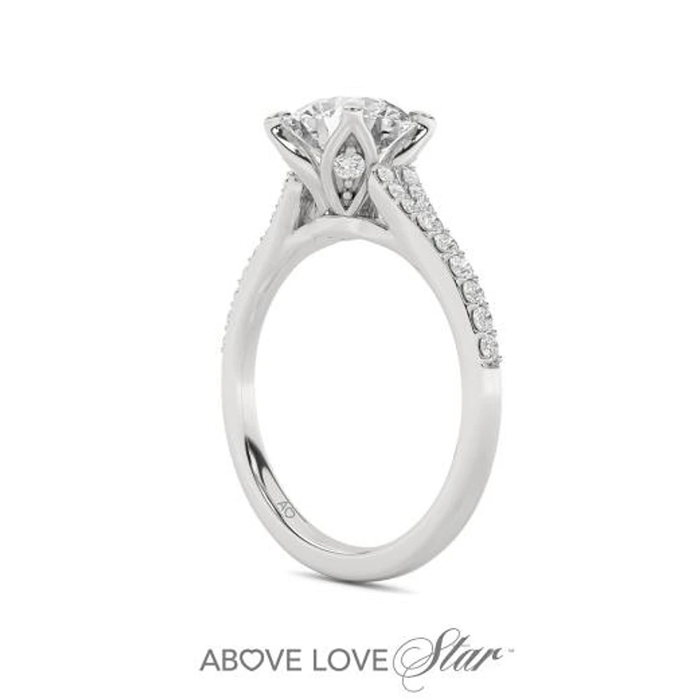 Above Love Lab Grown 2.00CTW Diamond Bridal Ring in 18K White Gold