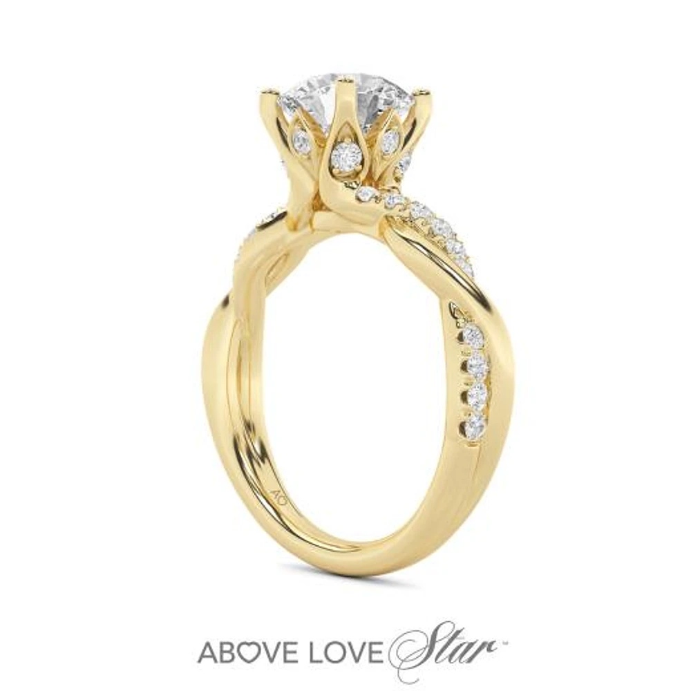 Above Love Lab Grown 2.00CTW Diamond Bridal Ring in 18K Yellow Gold