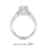 Above Love Lab Grown 2.70CTW Diamond Bridal Ring in 18K White Gold