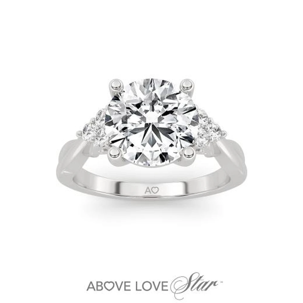 Above Love Lab Grown 2.50CTW Diamond Bridal Ring in 18K White Gold