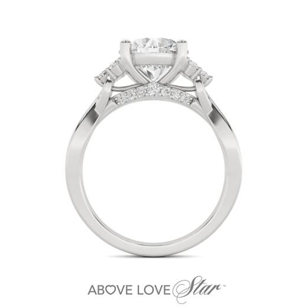 Above Love Lab Grown 2.50CTW Diamond Bridal Ring in 18K White Gold