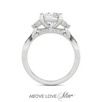 Above Love Lab Grown 2.50CTW Diamond Bridal Ring in 18K White Gold