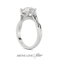 Above Love Lab Grown 2.50CTW Diamond Bridal Ring in 18K White Gold