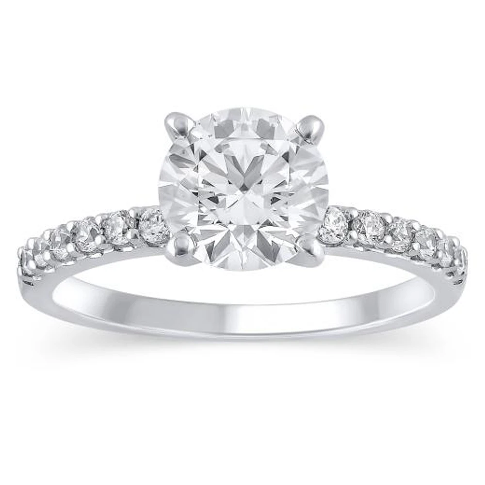 New Brilliance Lab Grown 1.68CTW Diamond Solitaire Ring in 14K White Gold