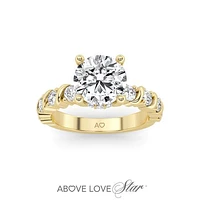 Above Love Lab Grown 2.25CTW Diamond Bridal Ring in 18K Yellow Gold