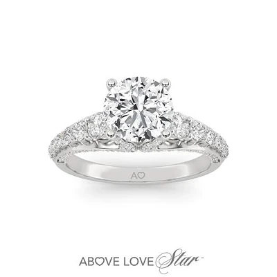 Above Love Lab Grown 2.00CTW Diamond Bridal Ring in 18K White Gold