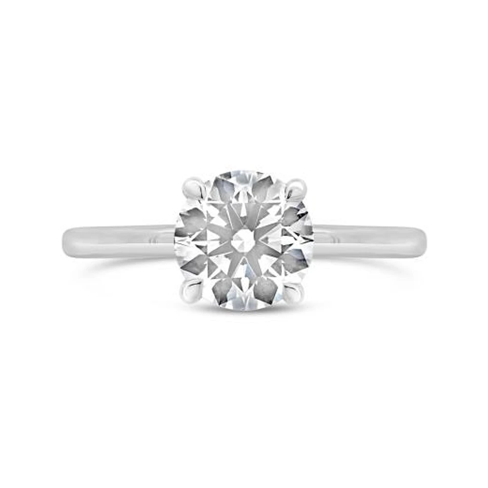 New Brilliance Lab Grown 1.58CTW Diamond Solitaire Ring in 14K White Gold