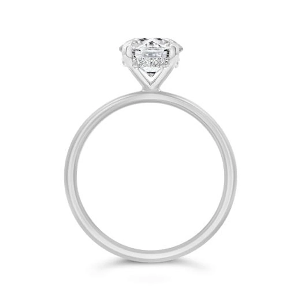 New Brilliance Lab Grown 1.58CTW Diamond Solitaire Ring in 14K White Gold