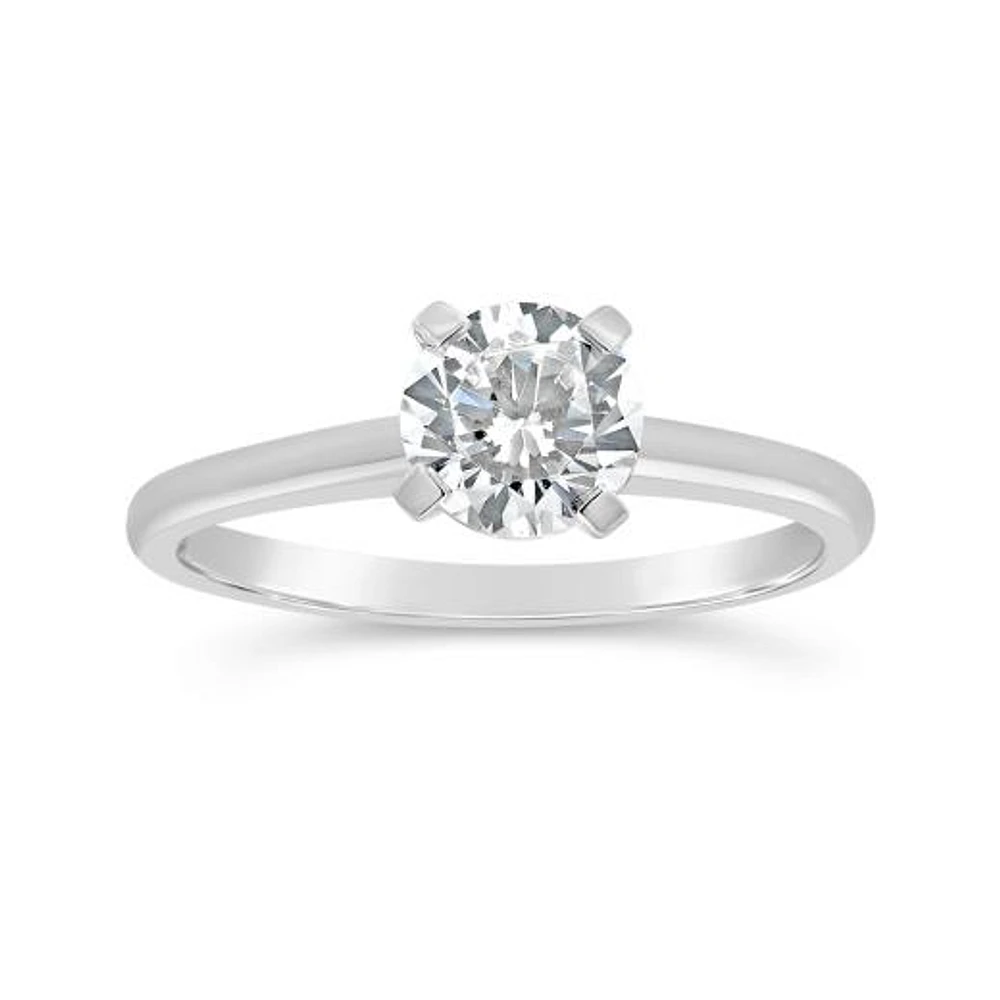 New Brilliance Lab Grown 2.00CT Diamond Solitaire Ring in 14K White Gold