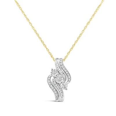 Diamond Fashion Pendant 0.25CTW in 10K Yellow Gold