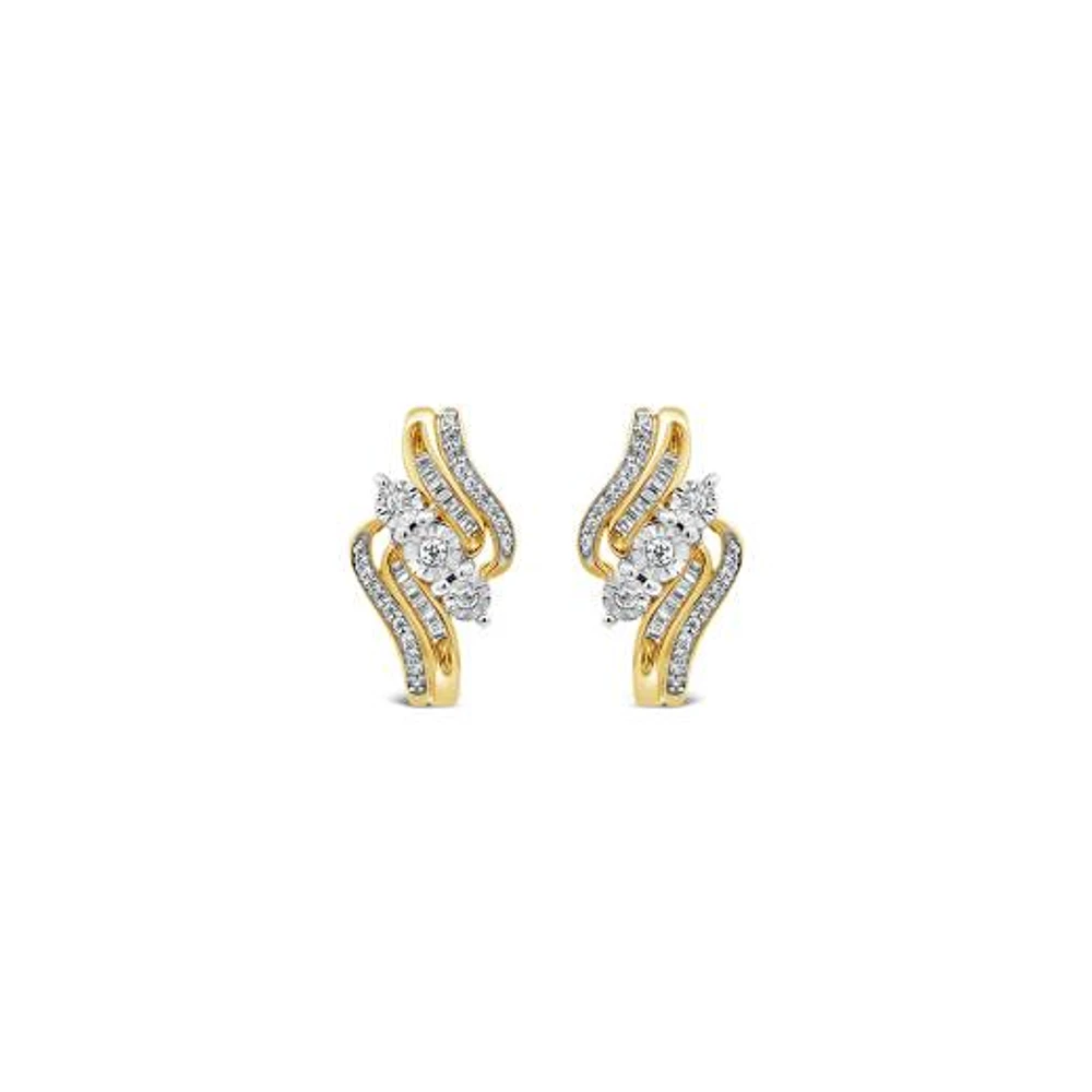 0.25CTW Diamond Fashion Earrings in 10K Yellow Gold