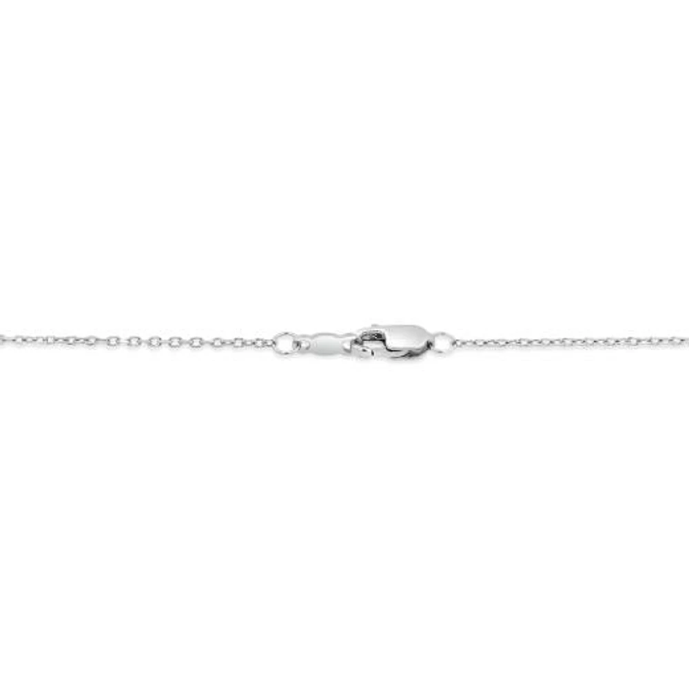 Diamond Sandal Pendant in Sterling Silver