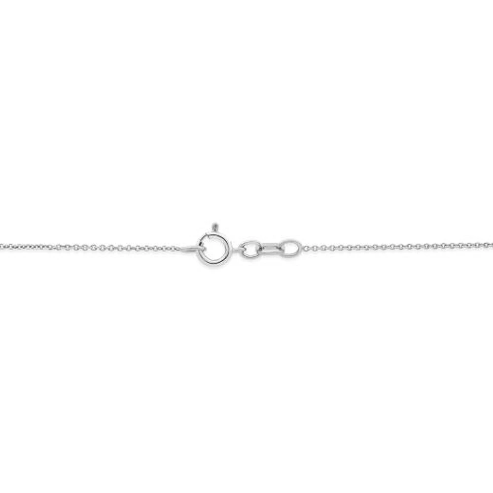 Diamond Infinity Necklace in Sterling Silver