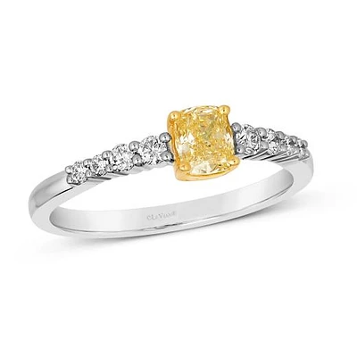 Le Vian 14K Two Tone Gold 0.66CTW Yellow Diamond Ring