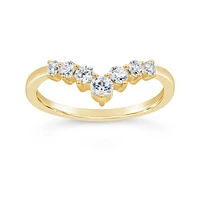 New Brilliance Lab Grown 0.50CTW Contour Diamond Band in 14K Yellow Gold