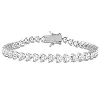 JULIANNA B Sterling Silver Created White Sapphire Tennis Bracelet