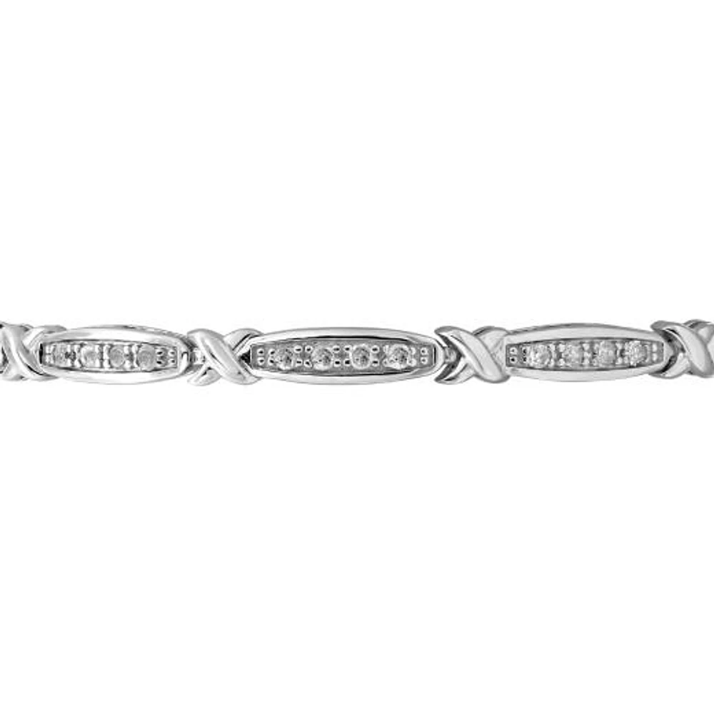 0.95CTW Diamond Bracelet in Sterling Silver