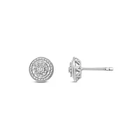 Bouquet 0.10CTW Diamond Stud Earrings in Sterling Silver