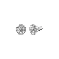 Bouquet 0.10CTW Diamond Stud Earrings in Sterling Silver