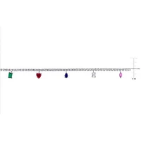 Julianna B Sterling Silver Created Multi-Gemstone 17" Necklace