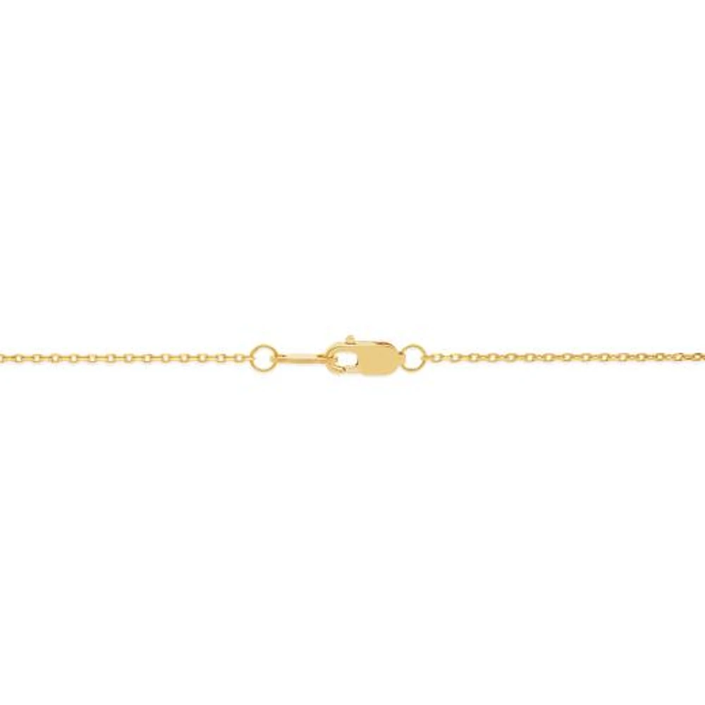 New Brilliance Lab Grown 0.45CTW Diamond Necklace in 10K Yellow Gold