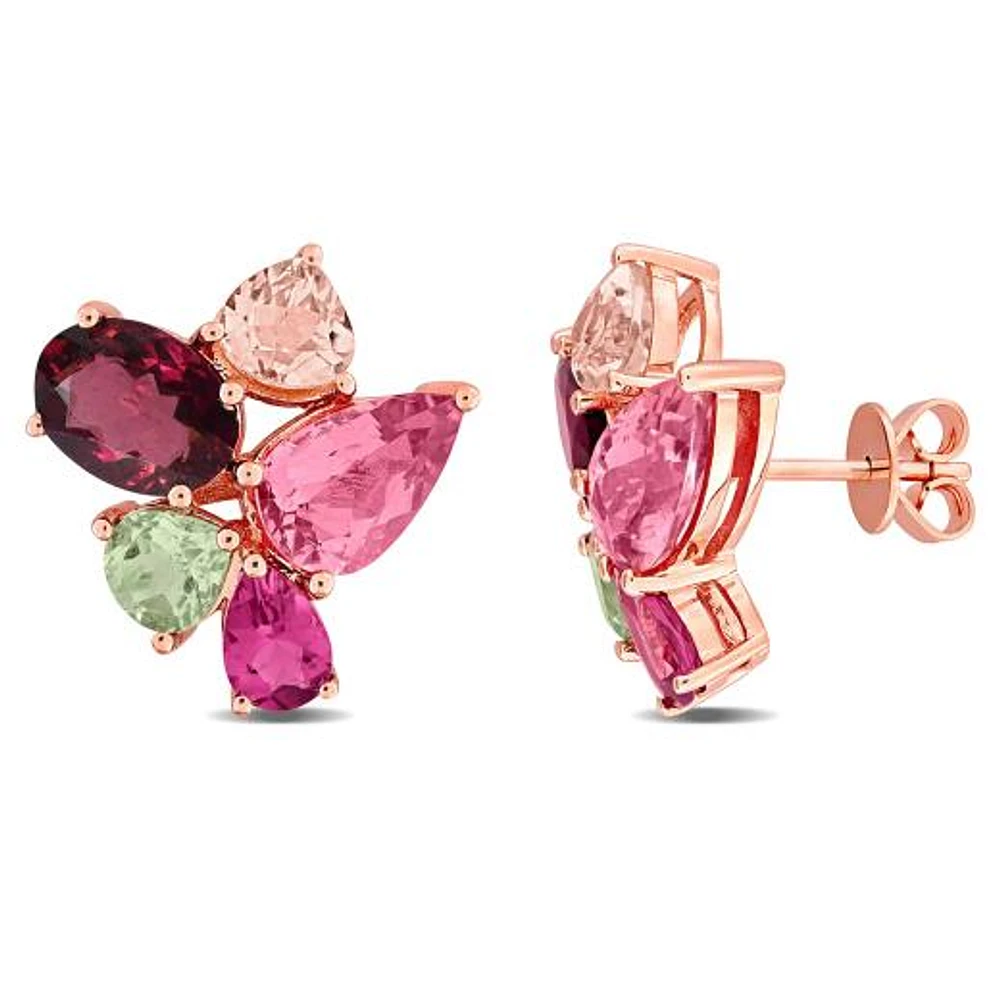 JULIANNA B 14K Rose Gold Multi-Gemstone Earrings